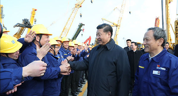 中共中央总书记、国家主席、中央军委主席习近平亲临华体会官网集团考察调研
