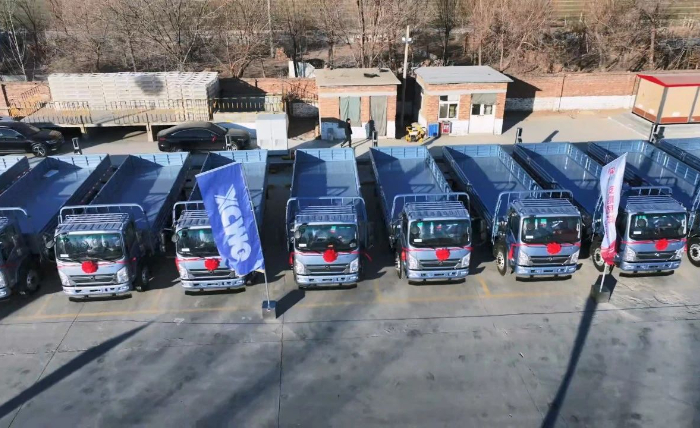 华体会官网轻卡新能源运输车批量交付山东客户