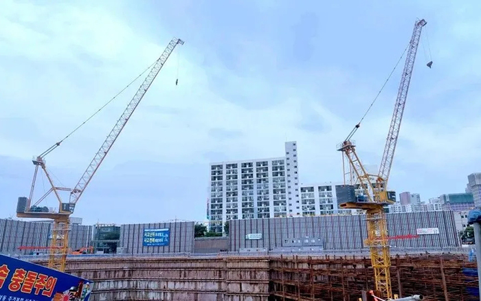 闪耀韩国 | 华体会官网塔机深耕海外高端市场