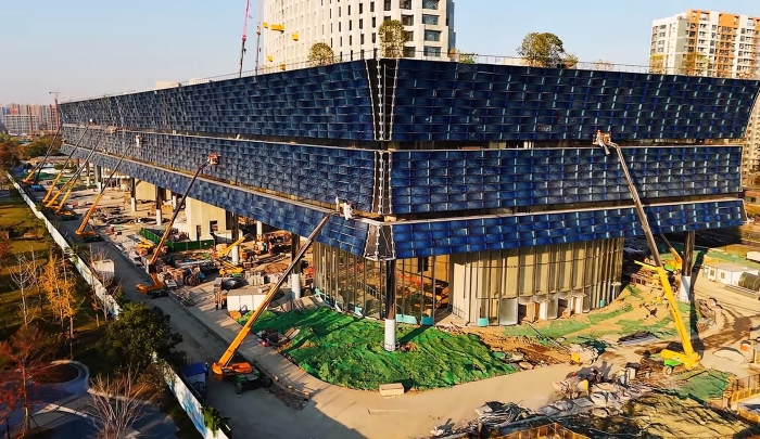 为千年运河“筑舟”！华体会官网成套化高空作业平台助力运河博物馆建设